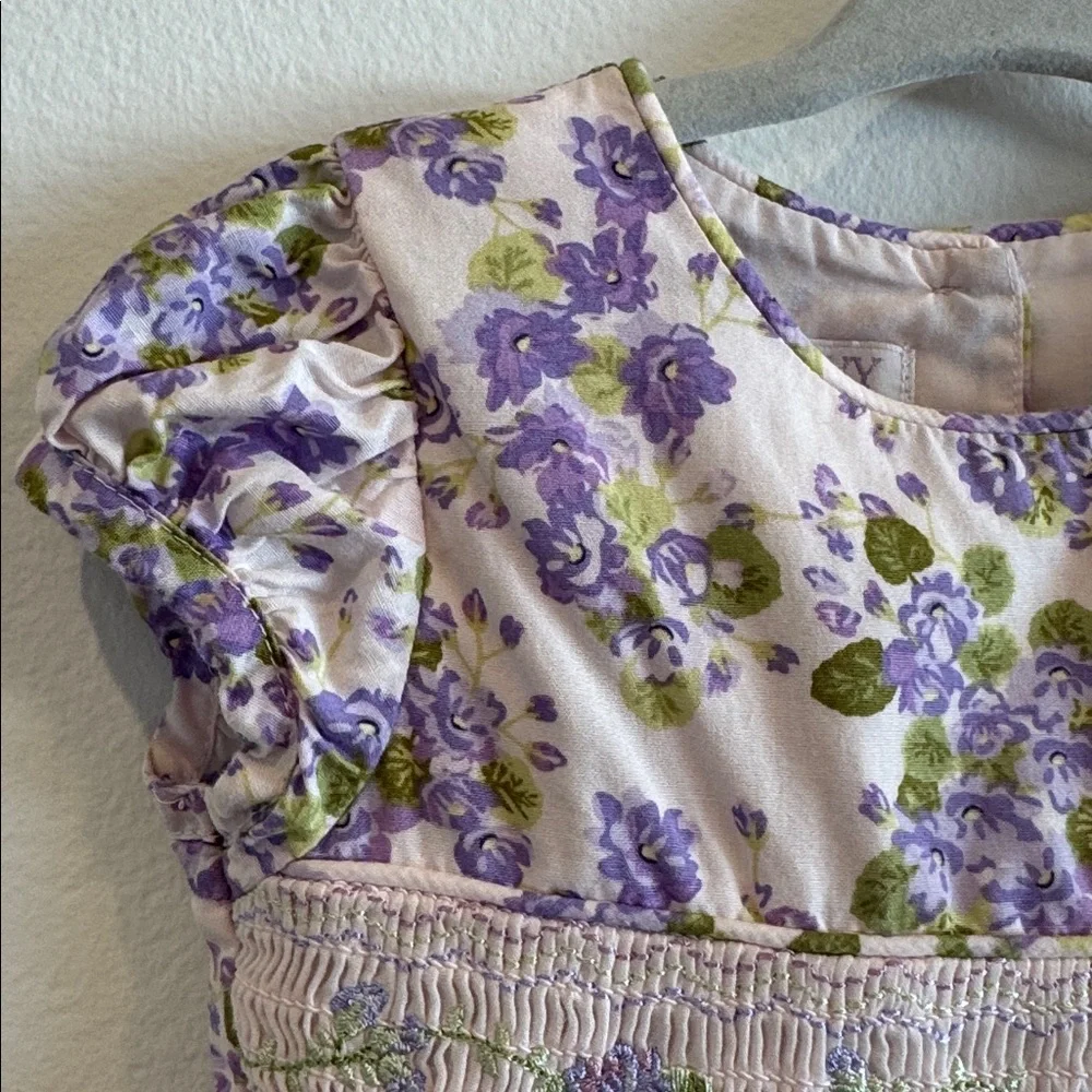 iris & ivy Floral Dress in Purple and Green smocked detail
18 months - Picture 5 of 8